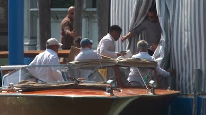 Así llegaba Jeff Bezos y Lauren Sánchez a Venecia
