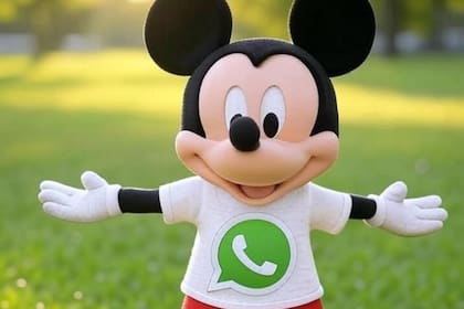 Así se vería el "modo Mickey Mouse" de WhatsApp