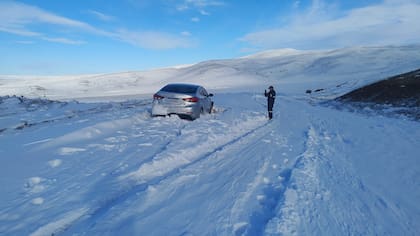 El auto varado en la ruta 29, ex 40