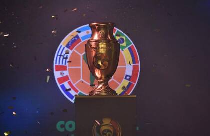 El trofeo de la Copa América