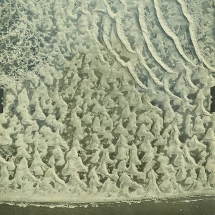 Foto aérea de la "tierra blanda" que luego se convertiría en Pinamar