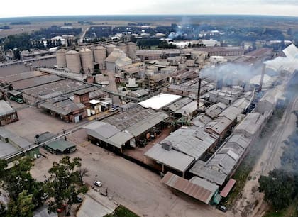 La planta de Vicentin, en la localidad santafesina de Avellaneda