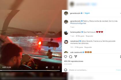 La última publicación en redes sociales (Foto Instagram @gerardorozin)