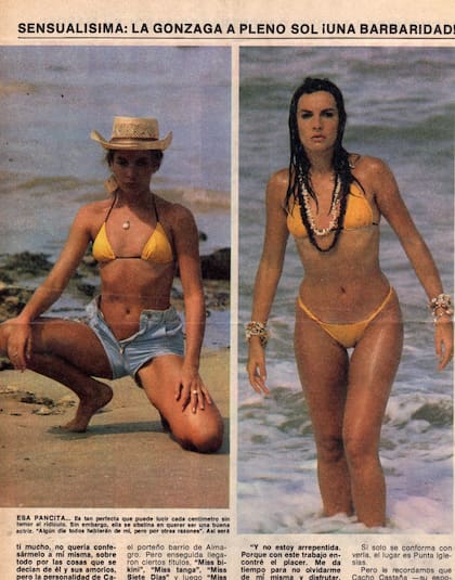 Mónica Gonzaga y los veranos: las producciones de la década del 80 la buscaron como a ninguna