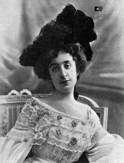 Regina Pacini en 1904, cuando decidió que abandonaría su carrera para casarse.