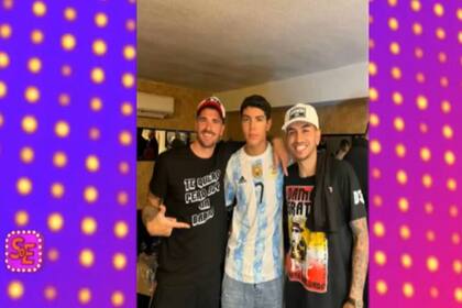 Rodrigo de Paul junto a Ángel Correa (Captura Socio del espectáculos)