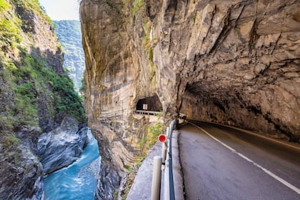 Taroko Gorge Roead en Taiwan