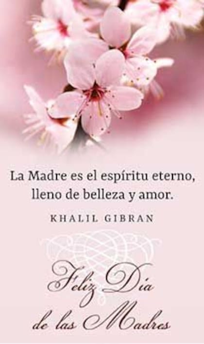 Una felicitación con una frase célebre